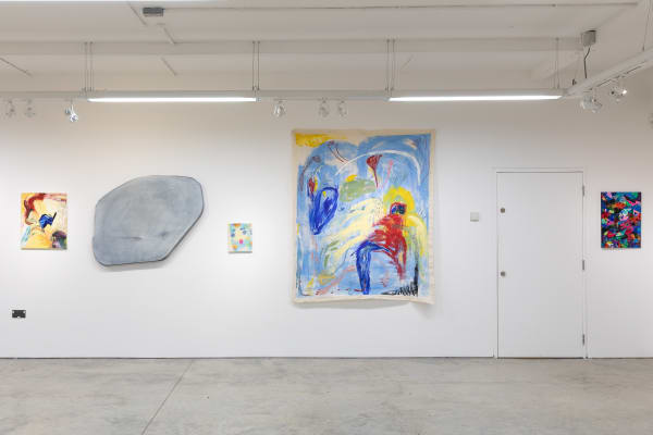 Installation view A slash of Blue- March 2023 Photo: Josef Konczak