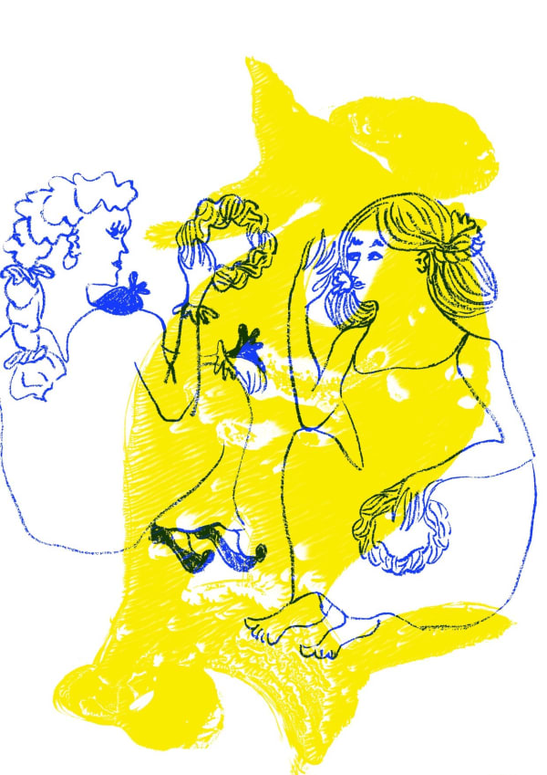'Gossip Circle' by Jennifer Caroline Campbell, Editioned Print
