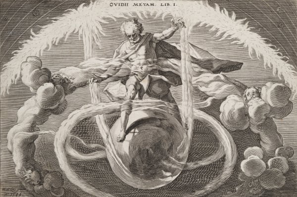 Hendrick Goltzius Etching of The Father of the Universe from 1589