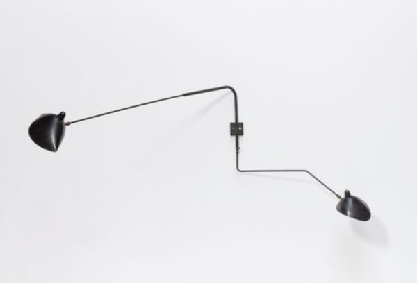 Serge Mouille - «Araignée» ceiling light with three orientable «téton» shades, Designed in 1958
