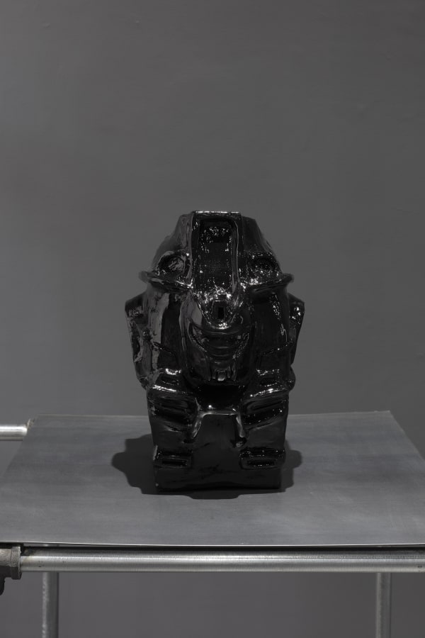Jou Morales Urna Mecha ll, 2023 Low temperature ceramic, sealant, primer and automotive paint 35 x 25 x 19 cm 13 3/4 x 9 7/8 x 7 1/2 in