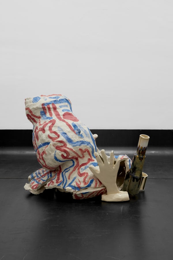 Jazael Olguin Zapata De la serie desequilibrio/dolmens. Curvatura espacio/tiempo 2, 2023 Ceramics in collaboration with JOS 47.9 x 46 x 46 cm 18 7/8 x 18 1/8 x 18 1/8 in