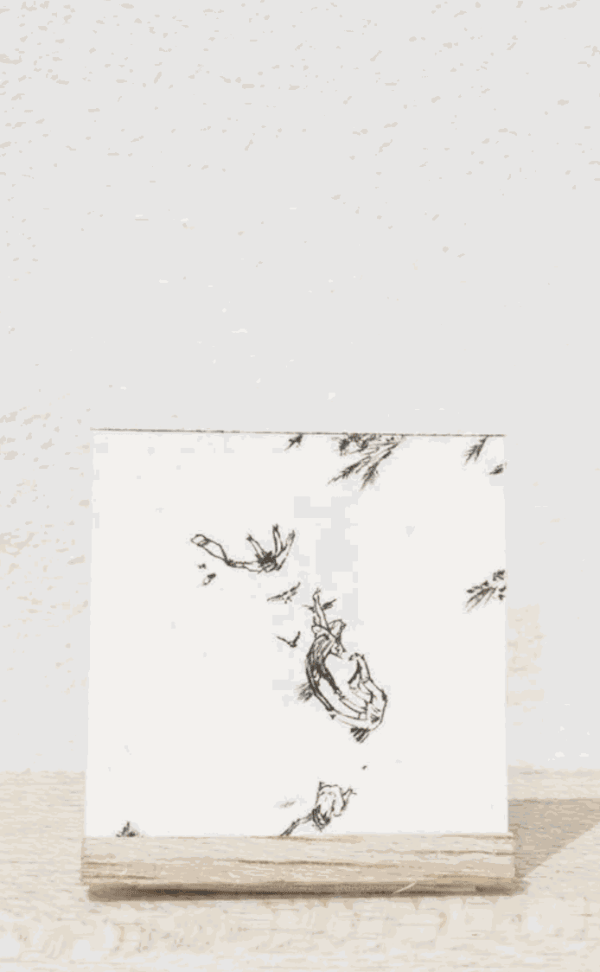 Rita Ponce de León Secreto, 2020 Ink on paper 4 x 4 cm 1 5/8 x 1 5/8 in