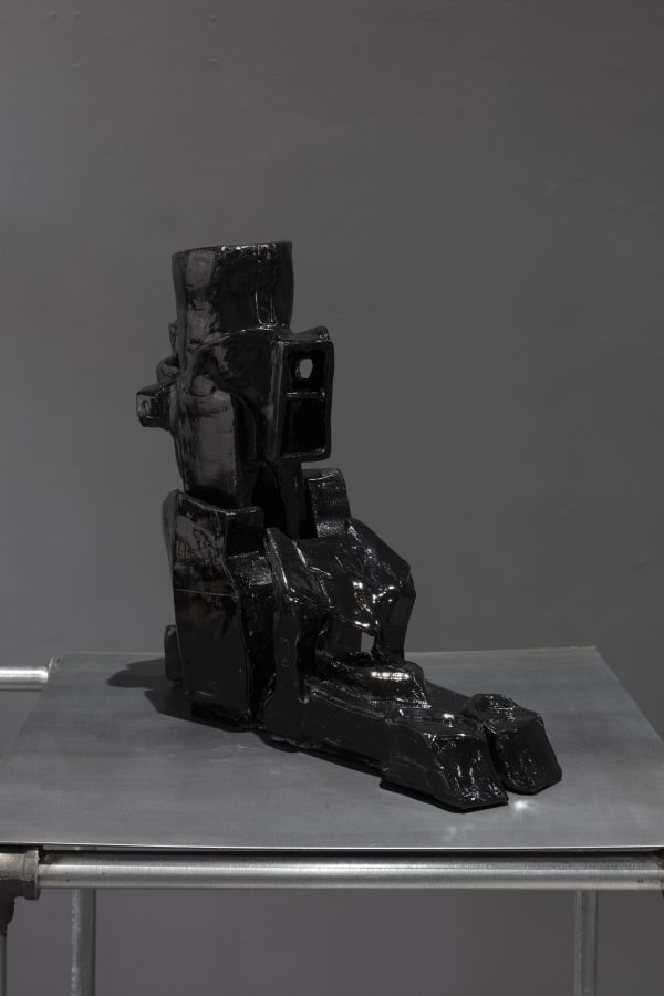 David Zafra First Step, 2023 Low temperature ceramics, automotive sealant, primer and paint 36 x 17 x 20 cm 14 1/8 x 6 3/4 x 7 7/8 in