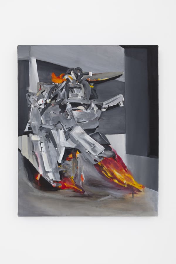 David Zafra Gunwall /War in the poket, 2023 Acrylic on canvas 40 x 50 cm 15 3/4 x 19 3/4 in