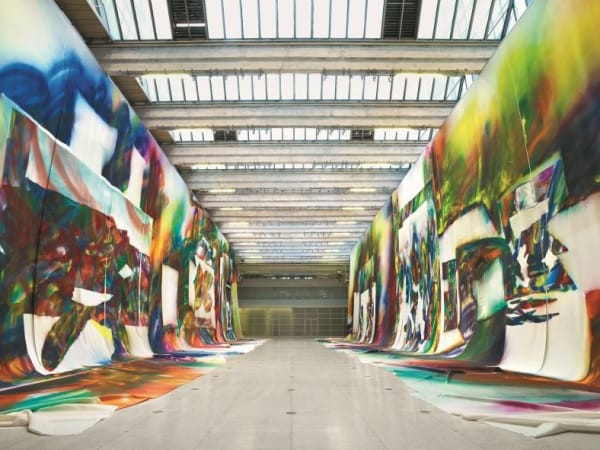 Katharina Grosse, Wunderbild, 2018, National Gallery In Prague, Acrylic On Fabric © Katharina Grosse And Vg Bild-Kunst Bonn