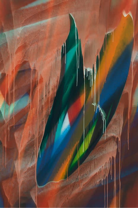 Grosse, Untitled, 2016, Acrylic on Canvas, 2900 × 1930 Mm, © Katharina Grosse Und Vg Bild-Kunst Bonn, 2017. Photo By Jens Ziehe