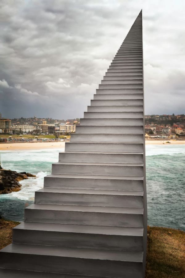 Diminish And Ascend, 2013, Marine Grade Alluminium Plate