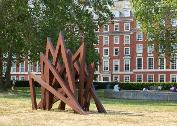 Bernar Venet, 12 Acute Unequal Angles (2021). Courtesy of Waddington Custot, London.