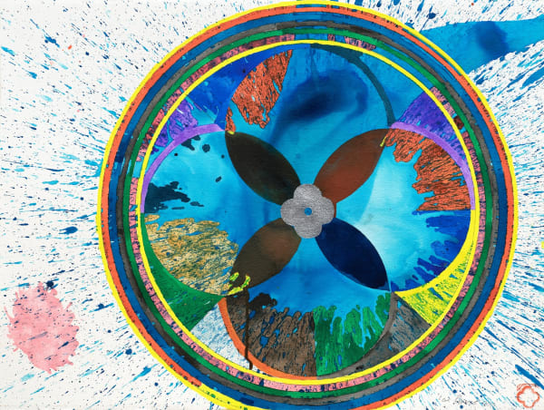 Max Gimblett 'Ocean Wheel' at Christchurch Art Gallery