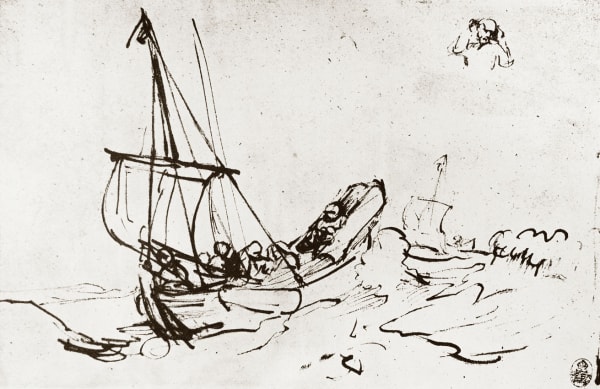 REMBRANDT. CHRIST IN THE STORM ON THE SEA OF GALILEE.