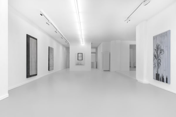 Michael Raedecker Camouflage Installation View Grimm 15