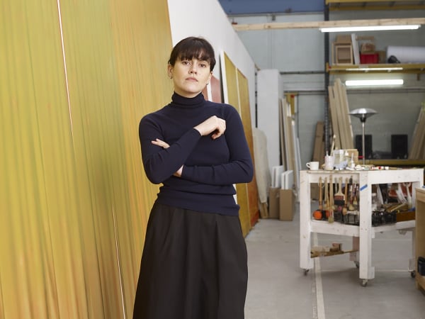 Portrait of the artist in her studio, 2022 | Photo credit: Michael Pollard