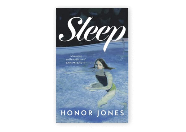 Jonathan Wateridge's 'Swim', 2019, on the cover of 'Sleep: A Novel' by Honor Jones