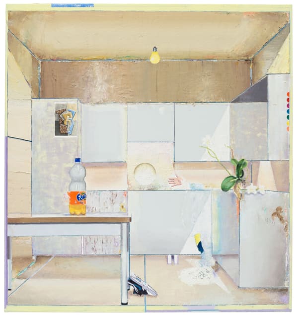 Matthias Weischer Untitled (Tafel), 2017 Oil on canvas 135 x 126 cm | 53 1/8 x 49 5/8 in
