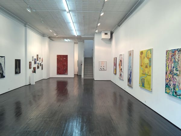 Installation view, ‘Let’s Get Figurative’ at Nicelle Beauchene gallery (all photos by the author for Hyperallergic)