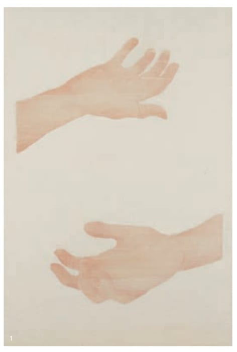 Die Galerie Grimm präsentiert derzeit neue Werke des Iren Ciarán Murphy, darunter »Two Hands« (2017)