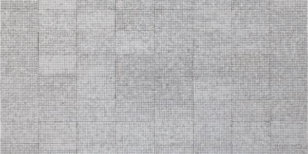 Elias Sime, Tightrope: Silent 1, 2019, reclaimed electronic components on panel, 6' 1/2“ x 10' 6”.