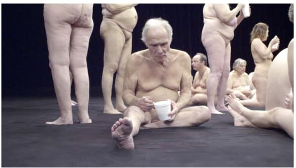 Eat, drink, and be Present: A still from Guido van der Werve's latest