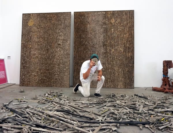 Nick van Woert photographed in his Greenpoint studio on August 20. KATHERINE MCMAHON