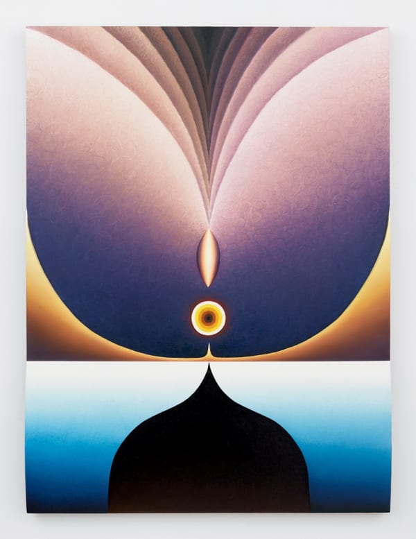 Loie Hollowell: Incoming Tide, 2016, oil, acrylic, sawdust, and high-density foam on linen on panel, 48 by 36 inches; at Feuer/Mesler.