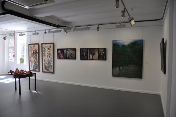 Installation shot: Bhupen Khakhar's Contemporaries, India 1960-2016