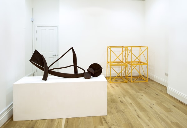 Caro/Araeen, A Conversation (installation shot)