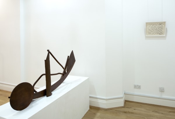 Caro/Araeen, A Conversation (installation shot)