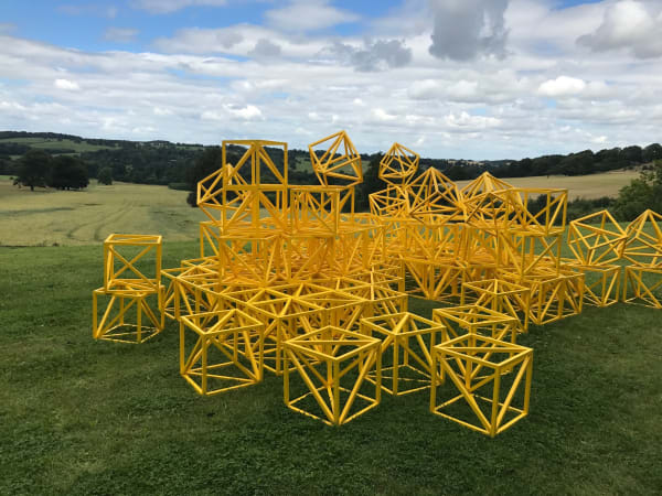 Rasheed Araeen, Zero to Infinity (Sunflower Yellow), 2017