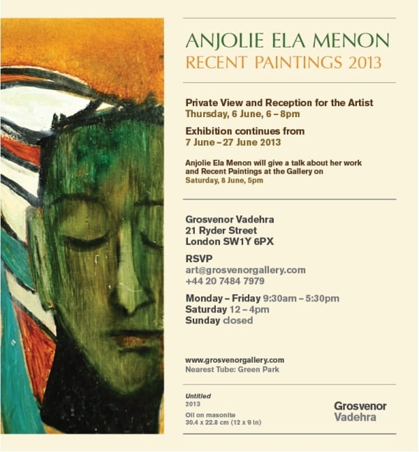 Anjolie Ela Menon, New Paintings Grosvenor Vadehra