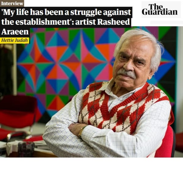 Rasheed Araeen, The Guardian