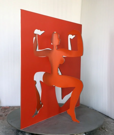 Dhruva Mistry (b. 1957) Earth, 2006-15 8mm steel 108 x 108 x 108cm. (42 ½ x 42 ½ x 42...