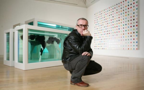Hirst with shark