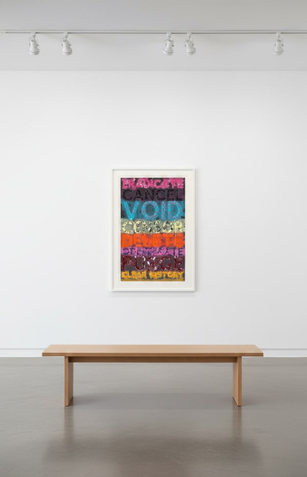 Mel Bochner: Embossed Monoprints, Language Made Tangible