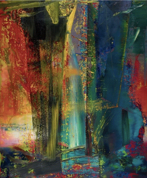Gerhard Richter Abstraktes Bild, 1986 Oil on canvas 118 1/8 x 98 3/8 in 300 x 250 cm Unique