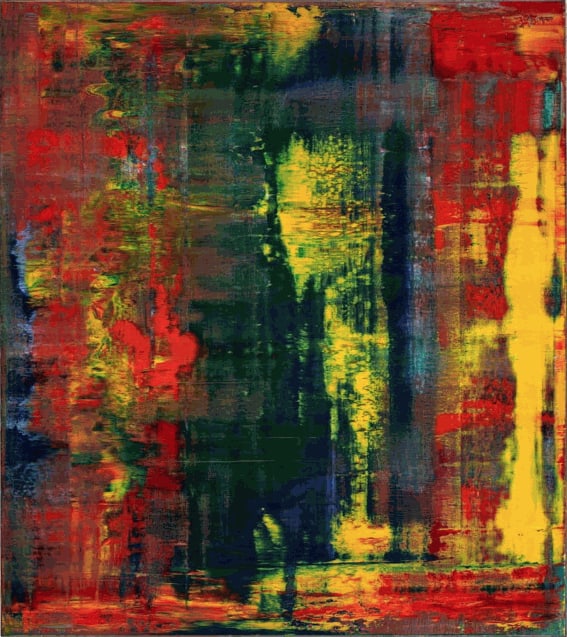 Gerhard Richter Abstraktes Bild, 1994 Oil on canvas 88 x 78 in 223.5 x 198.1 cm Unique