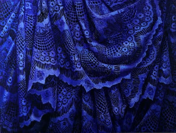 Leeah Joo Parrhasius No 20, Azur, 2021 Oil on panel 12 x 16 in 30.5 x 40.6 cm Unique