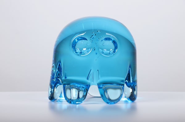 Dylan Martinez LG Inky 3, 2023 Hand blown glass sculpture 6 1/2 x 7 in 16.5 x 17.8 cm Unique