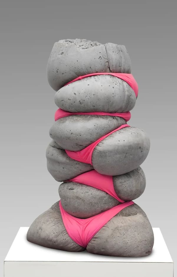 Jeff Muhs Soft Serve Bikini Party, 2013 Concrete and bikini bottoms 30 x 20 x 12 in 76.2 x 50.8 x 30.5 cm Unique