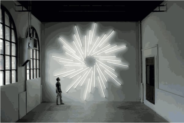 Nøne Futbol Club Sunlight, 2012 Fluorescents tubes 255 7/8 x 255 7/8 in 650 x 650 cm Unique