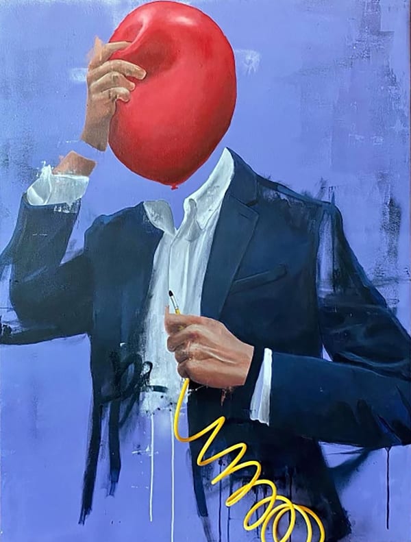 Sage Barnes Pressure 6, 2021 Acrylic and cord on canvas 36 x 48 in 91.4 x 121.9 cm Unique