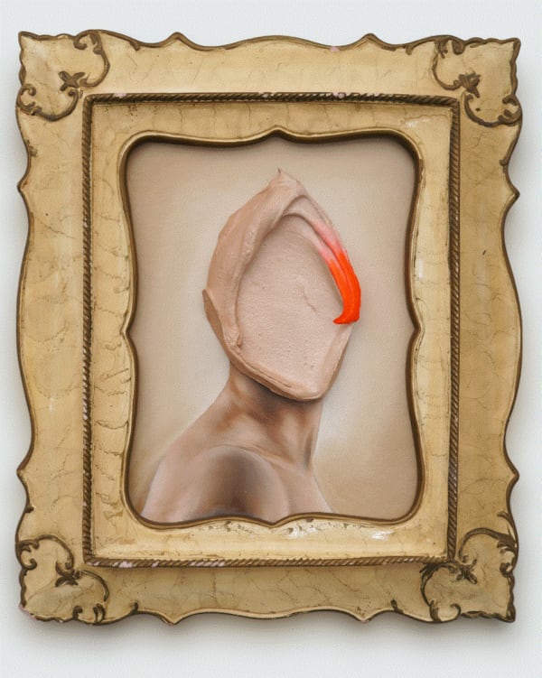 Fabio La Fauci Signorina, 2023 Oil and acrylic on panel 13.7 x 11.4 inches 35 x 29 cm Unique