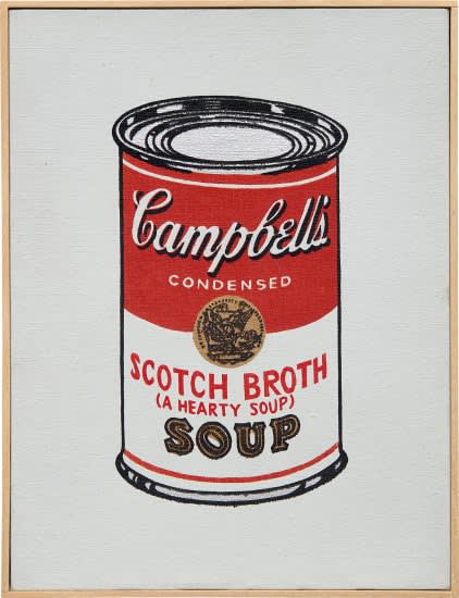 RICHARD PETTIBONE ANDY WARHOL, 'SCOTCH BROTH SOUP', 1962, 1986