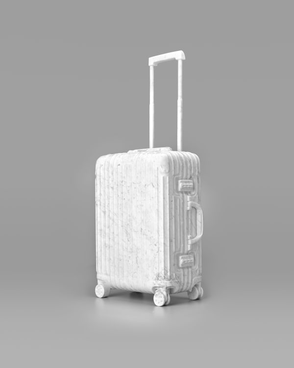Casper Braat Suitcase, 2023 Carrara Marble White 15 3/4 x 8 7/8 x 34 5/8 in 40 x 22.5 x 88 cm Unique