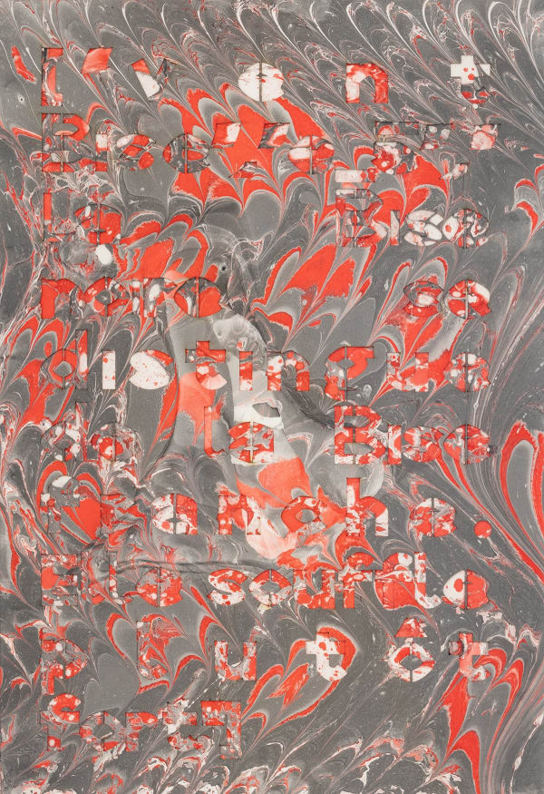 Haseeb Ahmed Words On The Wind La Bise 2022 Laser Cut Arches Hot Press Archival Paper Marbled Acrylic Paper 52 X 38 X 4 Cm 20 1 2 X 15 X 1 5 8 In Lr