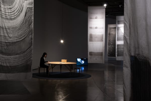 Installation shot of "I've Always Looked to the Sky", 2020, Aomori Contemporary Arts Centre, Aomori, Japan.