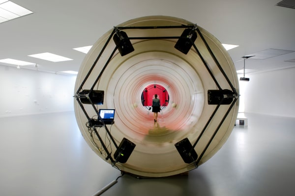 Haseeb Ahmed, The Wind Egg Incubation Tunnel, 2018, installation view IN SITU_Haseeb Ahmed -The Wind Egg, M HKA, Museum of Contemporary Art Antwerp, 2018. Photo credit M HKA, Christine Clinckx