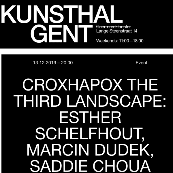 Marcin Dudek Performing at Kunsthal Gent