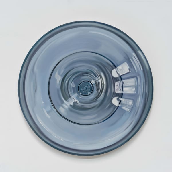Sean Crossley, "Verre III", 2024. Oil on linen, Dia. 50 cm - 19 3/4 in