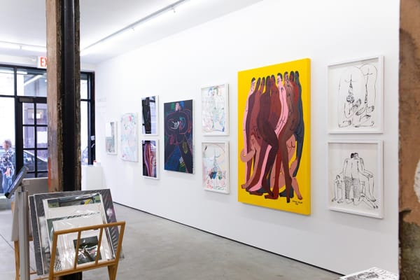 Installation view of Jeffrey Cheung solo show "Tangle" in NYC